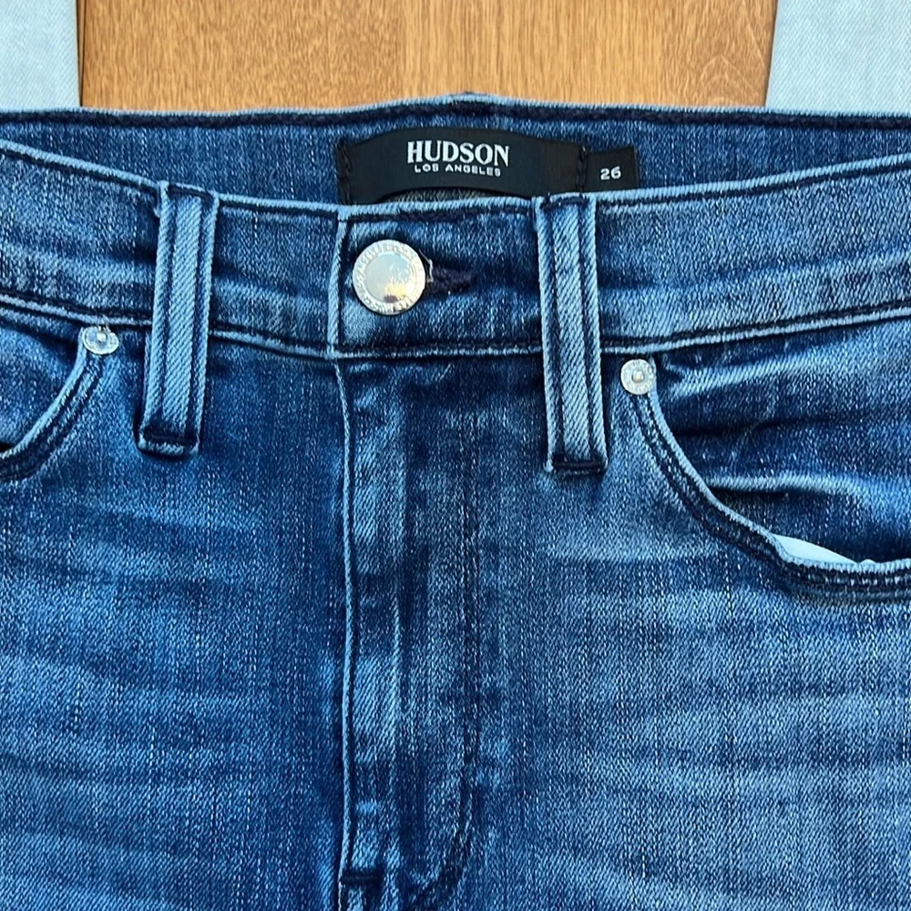 Hudson Skinny Jeans Size 26 High Rise 2 Toned